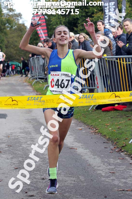 Girls under-15 3 stage road relay, 2019 ERRA 6 and 4 Stage Relay and Young Athletes.  Photo: David T. Hewitson/Sports for All Pics